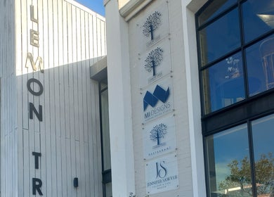 Exterior view of a modern building hosting Barber On Wheels at Gqeberha, Eastern Cape, ZA.