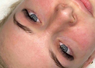 Close-up of elegant eyelash design at Lash Artistry by Mikayla, Melbourne, Victoria, AU.