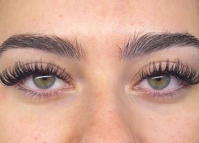Close-up of eyelash extensions at Lash Artistry by Mikayla, Melbourne, Victoria, AU showcasing stunning transformation.