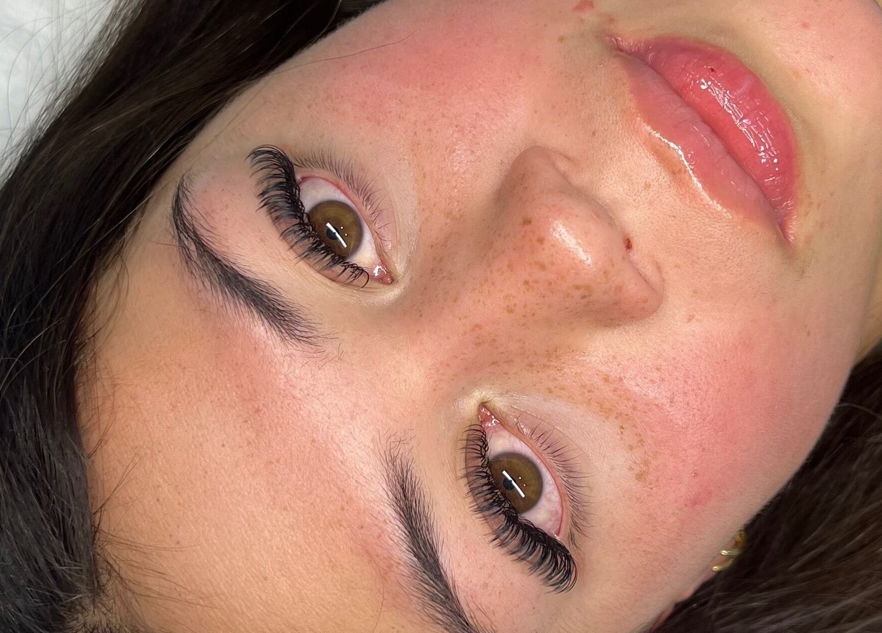 Close-up of eyelash extensions at Lash Artistry by Mikayla, Melbourne, Victoria, AU.