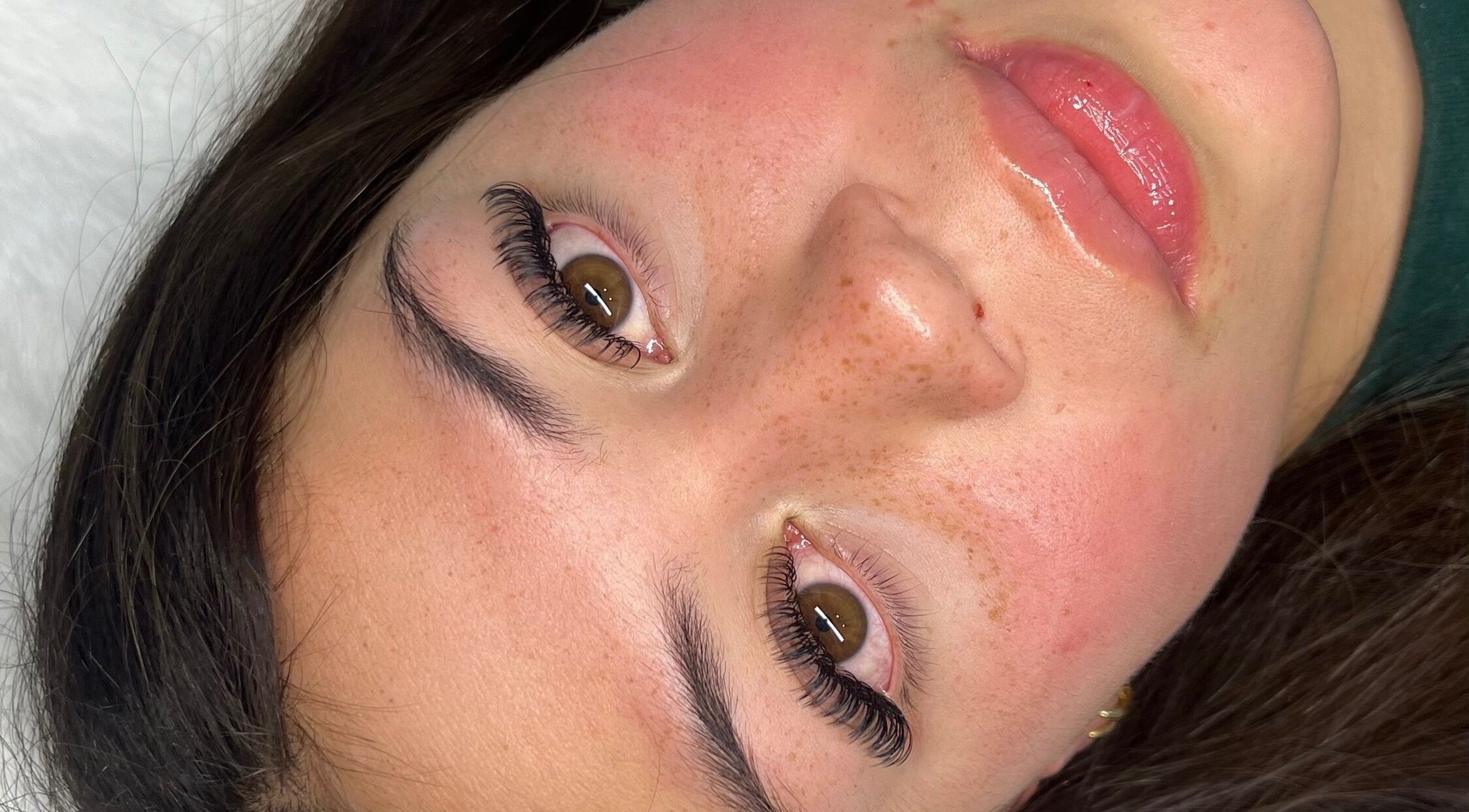 Close-up of eyelash extensions at Lash Artistry by Mikayla, Melbourne, Victoria, AU.