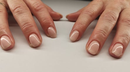 Elegant nude manicure at Ever Luxe Nails, Bilston, Scotland, GB. Perfectly polished finish.