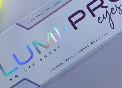 Lumi-Pro Eyes product detail at Glowaestheticbyjaz, London, England, GB. Enhances skin around eyes.