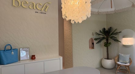 Chic interior of Beach Spa Social in Kuala Lumpur, featuring relaxing decor and soothing ambiance.