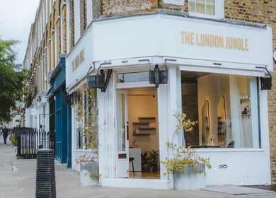 Joshua Levi Hair located in London, England, GB, features a chic exterior with stylish decor.