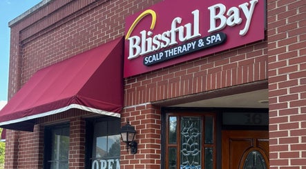 Exterior of Blissful Bay Inc., Schaumburg, Illinois, US, showcasing elegant brick design and entrance.