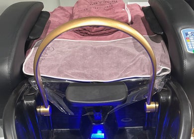 Spa pedicure chair at Blissful Bay Inc., Schaumburg, Illinois, US offering ultimate relaxation.