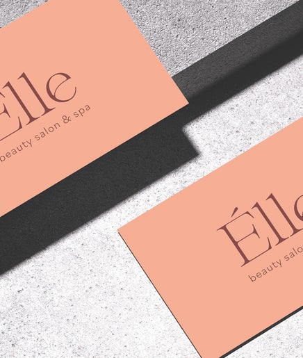 Elle Beauty Salon & Spa logo on business cards, Sharjah, Sharjah, AE.