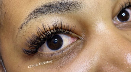 Close-up of expertly styled lashes at Blossom Beauty, Ladysmith, KwaZulu-Natal, ZA.