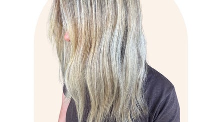 Sleek blonde hairstyle expertly done at Tash Does My Hair, Forster, New South Wales, AU.