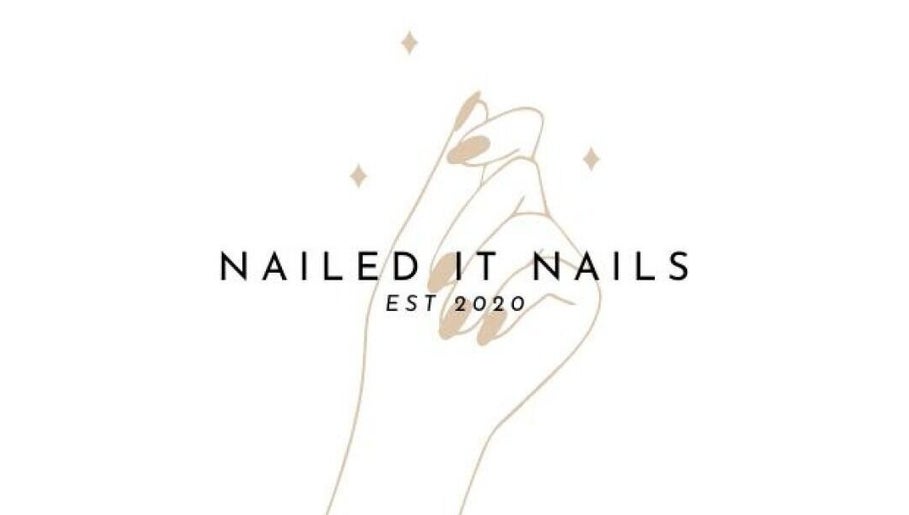Nailed It Nails logo featuring an elegant hand design in Markham, Ontario, CA.