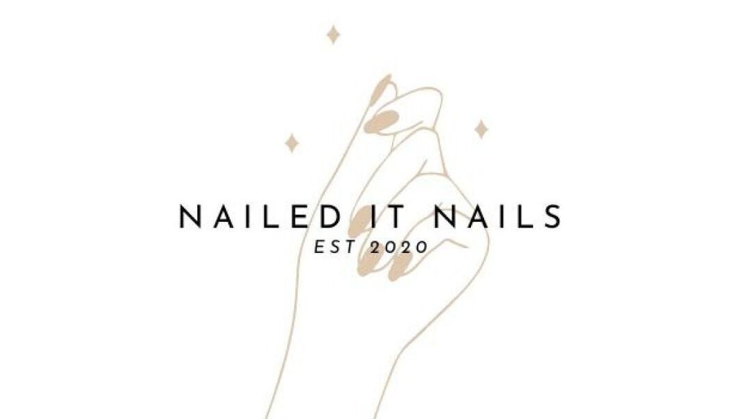 Nailed It Nails logo featuring an elegant hand design in Markham, Ontario, CA.