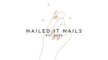 Nailed It Nails logo featuring an elegant hand design in Markham, Ontario, CA.