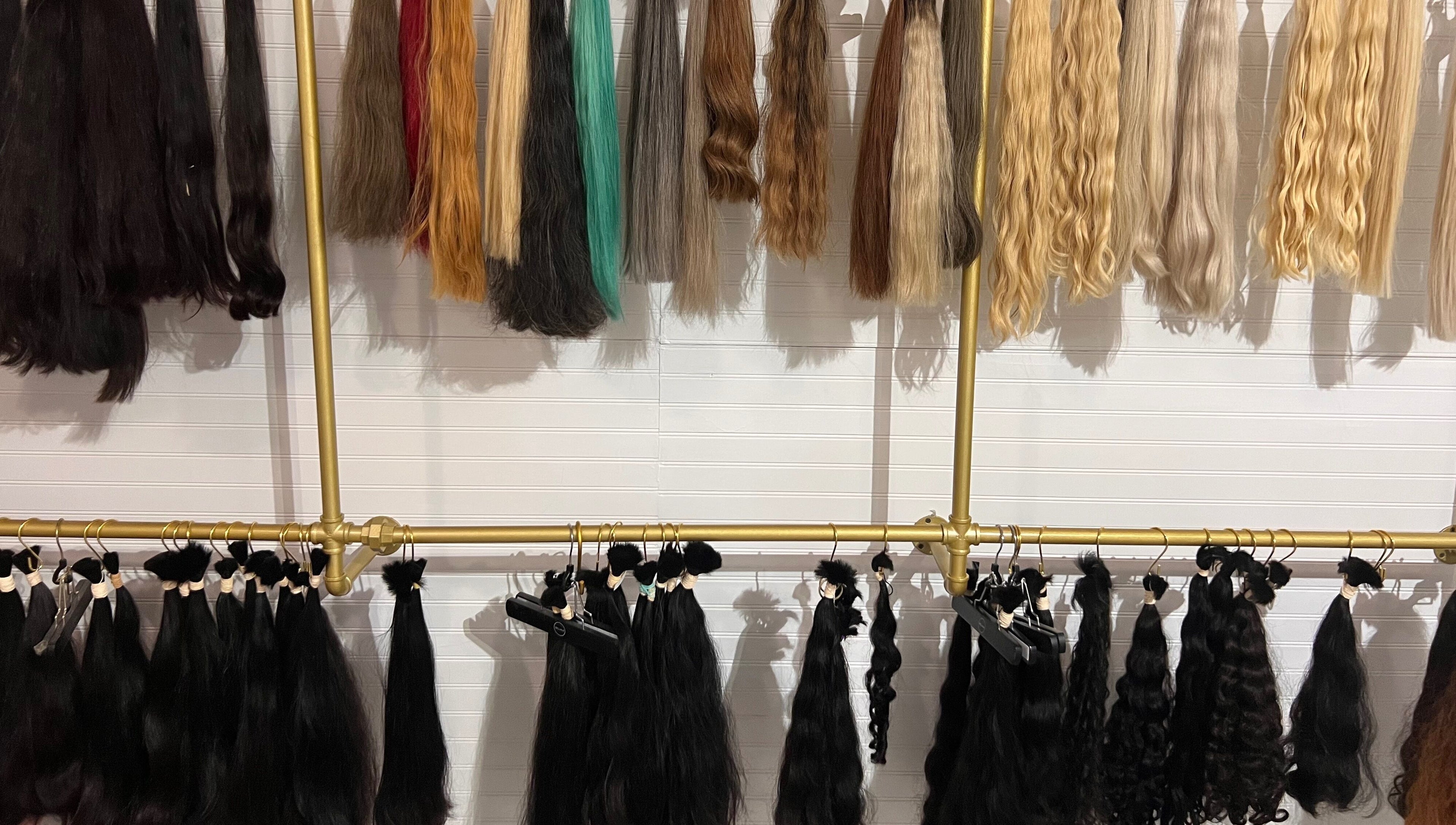 Vibrant hair extensions at Hair Extensions by Denise, Mission, Texas, US.