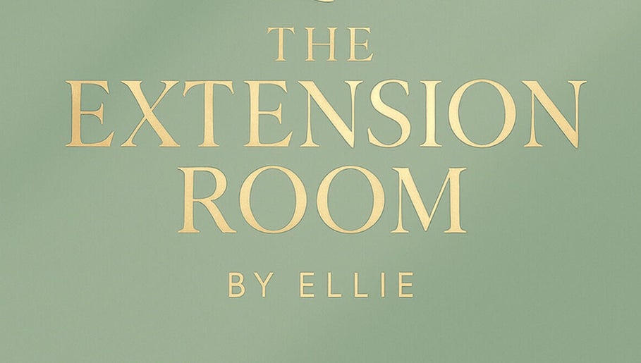 Elegant gold lettering displays 'The Extension Room by Ellie' in Waterlooville, England, GB.