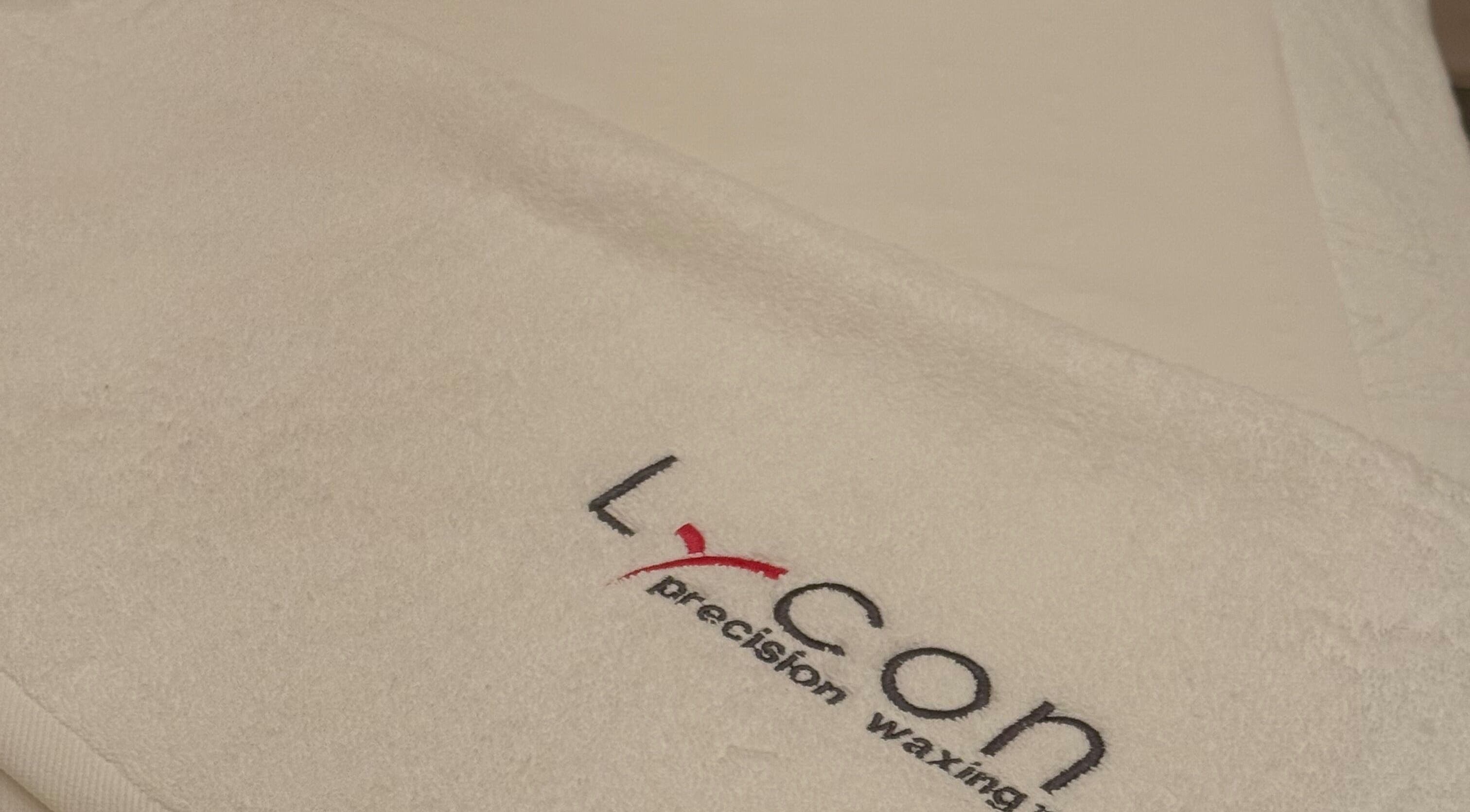 Soft Lycon towel at 107 Putney High Street SW15 1SS, London, England, GB, offering premium waxing services.