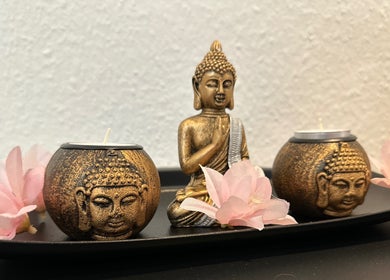 Buddha-Dekor bei Head Spa Lounge - Grömitz in Grömitz, Schleswig-Holstein, DE für entspannende Atmosphäre.