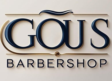 Logo de Gous Barbershop, estilo moderno, ubicado en San Marcos, San Marcos, GT.