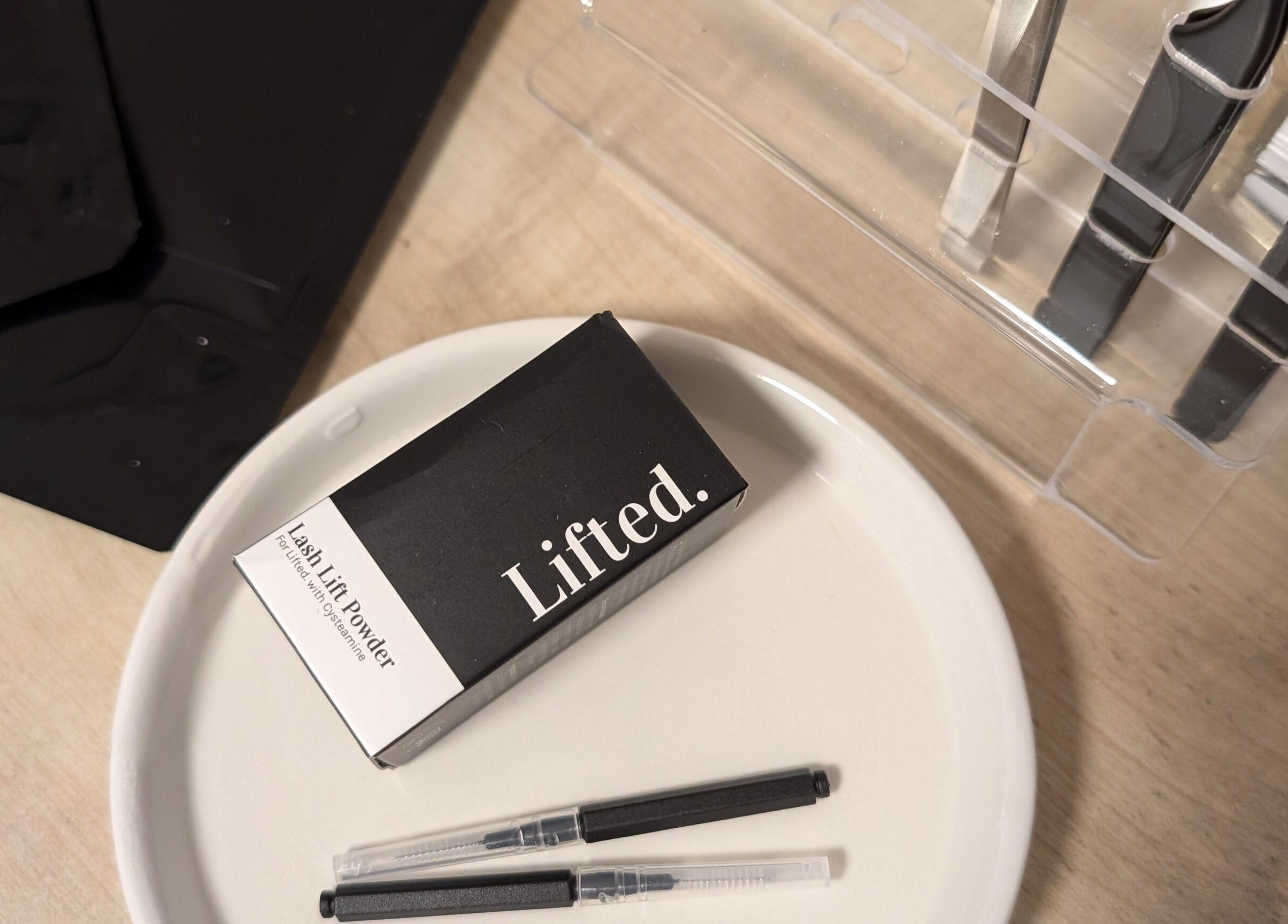 Lash lift kit essentials at Lume Lash Beauty in Nuneaton, England, GB.