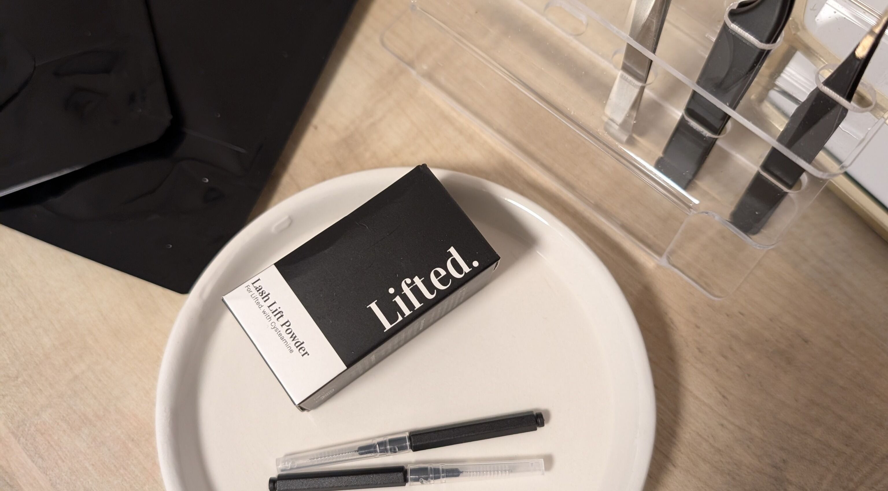 Lash lift kit essentials at Lume Lash Beauty in Nuneaton, England, GB.