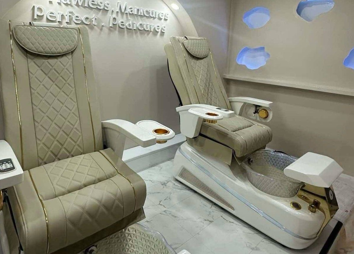 Luxurious pedicure chairs at Posh Nails Lurgan, Lurgan, Northern Ireland, GB, offering premium nail services.