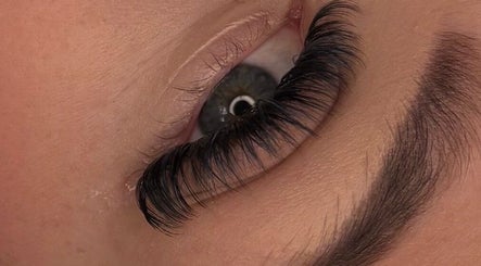 Close-up of expertly applied eyelashes at By Georgia Rose, Stoke-on-Trent, England, GB.