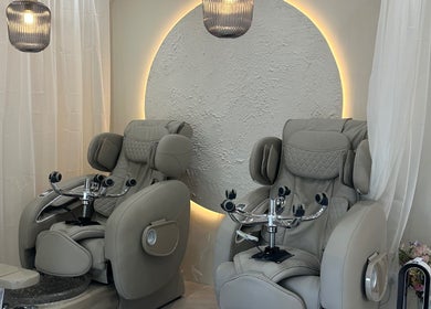 Luxurious pedicure chairs at The Nail Company Whiteley in Whiteley, England, GB offer a serene pampering experience.