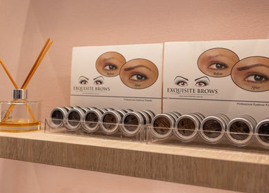 Exquisite Brows Eastgardens product display in Eastgardens, New South Wales, AU showcasing eyebrow powders.