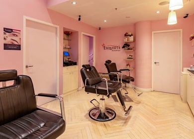 Modern salon chairs in Exquisite Brows and Spa Liverpool, Liverpool, New South Wales, AU.