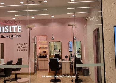 Entrance view of Exquisite Brows and Spa Glebe in Glebe, New South Wales, AU showcasing modern interior.