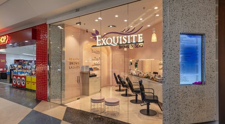 Exterior view of Exquisite Brows Eastgardens in Eastgardens, New South Wales, AU, featuring modern salon interior.