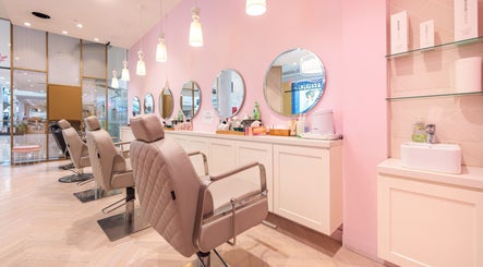 Elegant spa chairs and mirrors at Exquisite Brows and Spa Miranda, Miranda, New South Wales, AU.