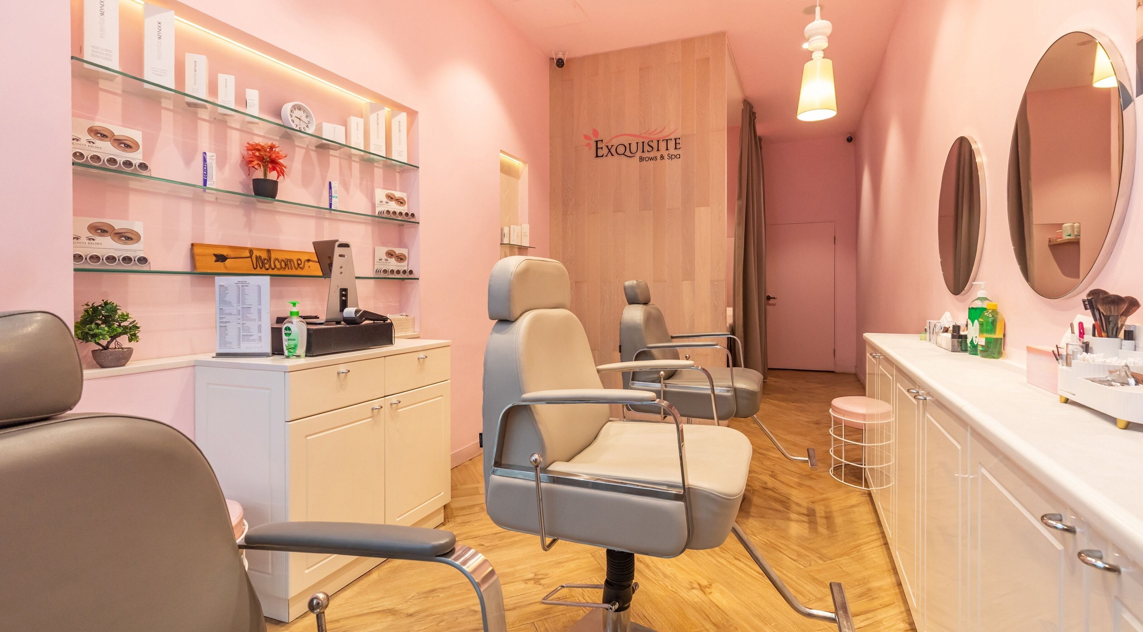 Cozy interior of Exquisite Brows and Spa Warringah Mall in Brookvale, New South Wales, AU, showcasing treatment chairs.