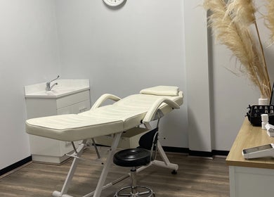 Relaxing treatment room at Sifa Skin Haven, Canning Vale, Western Australia, AU with a comfortable massage chair.