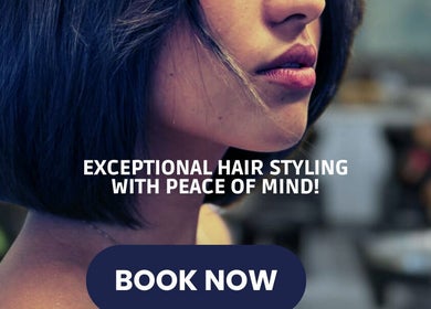 Close-up of stylish haircut by Mark Yared Hair Stylist in Austin, Texas, US. Book your perfect style today.