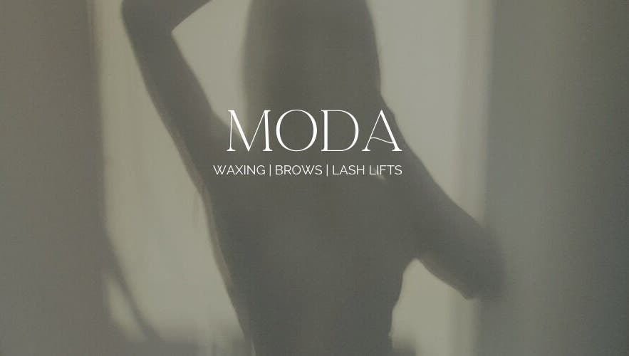 Serene silhouette at Moda Studio, Cliftleigh, New South Wales, AU showcasing waxing, brows, and lash lifts.