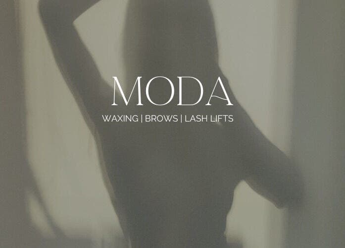 Serene silhouette at Moda Studio, Cliftleigh, New South Wales, AU showcasing waxing, brows, and lash lifts.