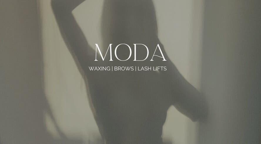 Serene silhouette at Moda Studio, Cliftleigh, New South Wales, AU showcasing waxing, brows, and lash lifts.