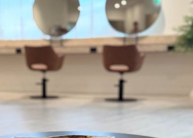 Elegant salon interior with mirrors at Hair with Amiee, Manoora, Queensland, AU.