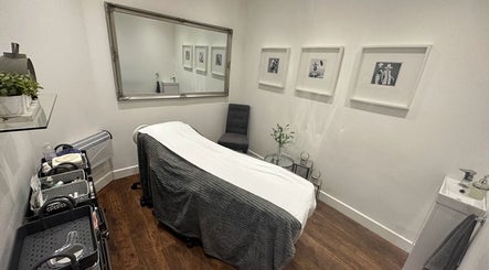 Spa room at PAB, Newcastle upon Tyne, England. Cozy bed, elegant decor for a relaxing wellness experience.