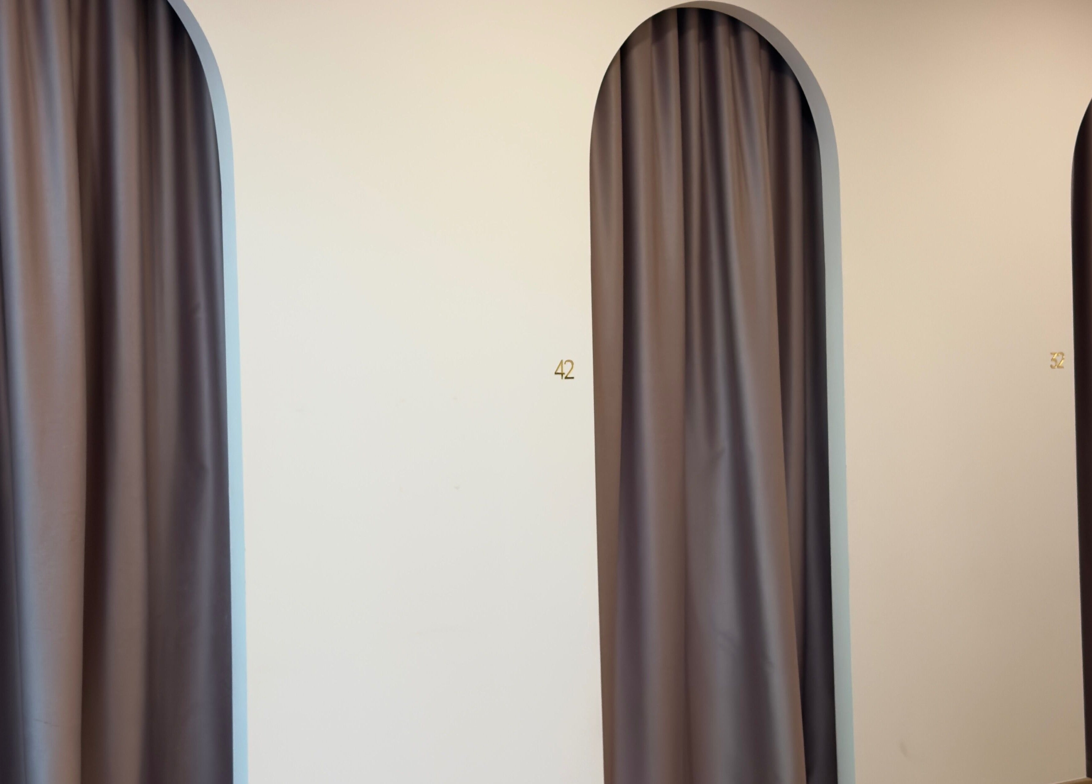 Elegant curtained archways at WAXING BY GIRL ENTERPRISE in Petaling Jaya, Selangor, MY providing privacy for clients.