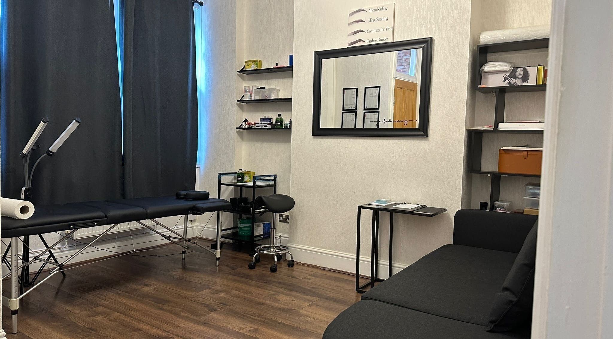 Modern beauty room at Studio 88, Cardiff, Wales, GB, with sleek furnishings and professional setup.