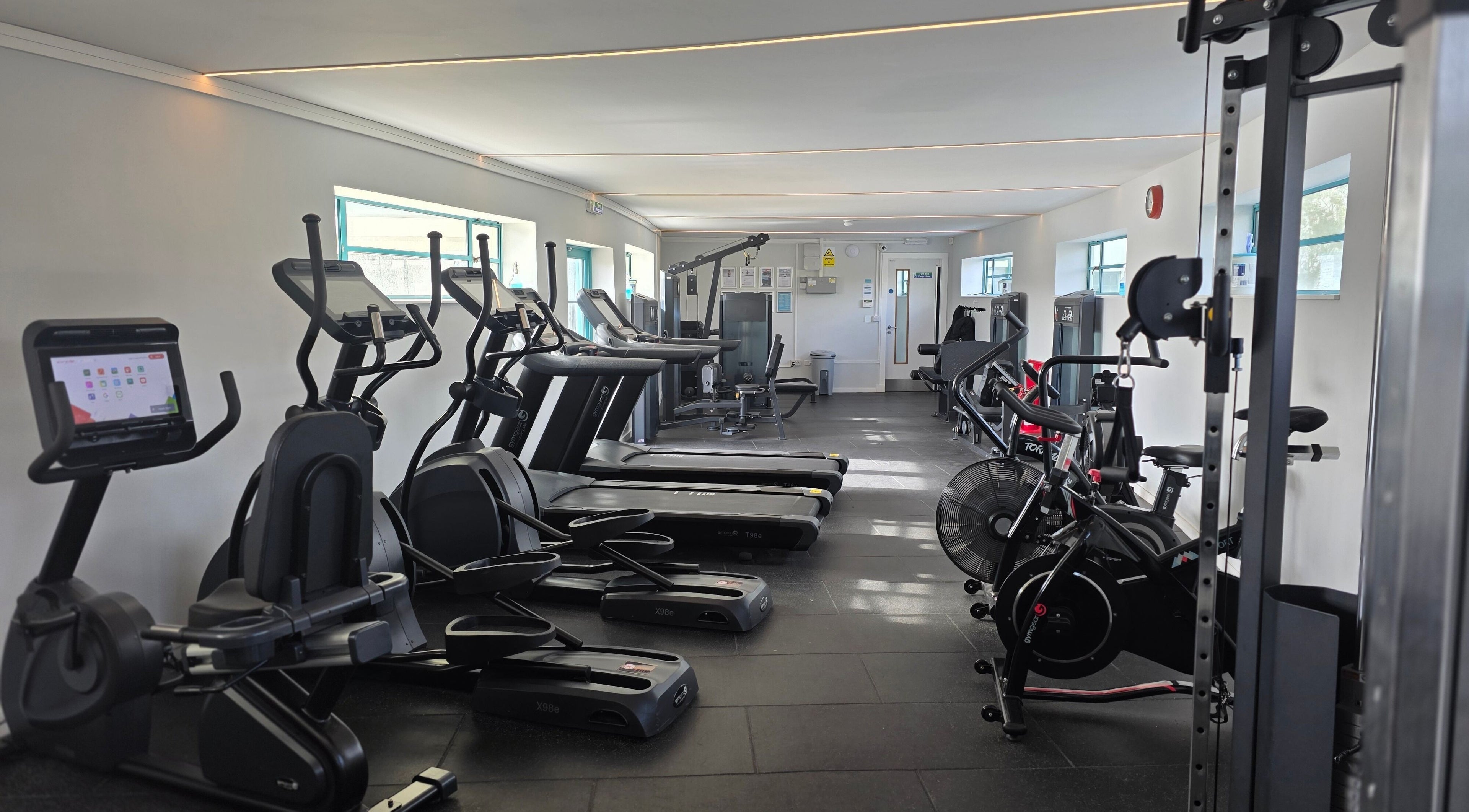 State-of-the-art gym equipment at RJT Fitness & Wellness, Saltdean, England, GB.