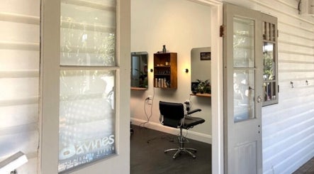 Inviting entrance to NU WAVU STUDIO, a chic salon in Bangalow, New South Wales, AU.