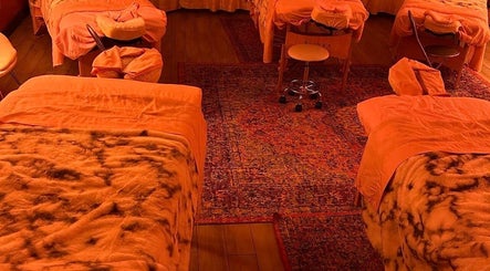 Plush massage beds in a cozy setting at TT-Key Massage Haven, El Paso, Texas, US, offer ultimate relaxation.