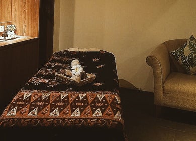 Relaxing spa room at Yoyoy Kamphora Spa @ Thistle Port Dickson Resort (Santai Spa), Port Dickson, Negeri Sembilan, MY.
