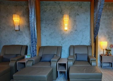 Cozy lounge chairs at Yoyoy Kamphora Spa @ Zenith Hotel Putrajaya (San Spa), Putrajaya, Wilayah Persekutuan, MY.