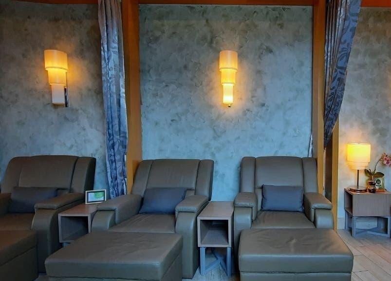 Cozy lounge chairs at Yoyoy Kamphora Spa @ Zenith Hotel Putrajaya (San Spa), Putrajaya, Wilayah Persekutuan, MY.
