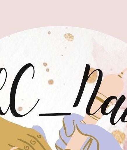 Stylized EHC_Nails logo showcasing artistry and elegance. Located in Leicester, England, GB.