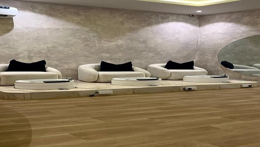 Luxurious pedicure chairs at The Bougie & Co, Lagos, Lagos, NG. Experience premium comfort and relaxation.